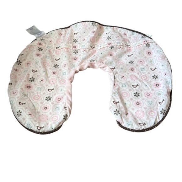 Boppy Nursing Pillow Cover Baby Support Feeding Removable Cover Soft Pink Velvet - Picture 1 of 8